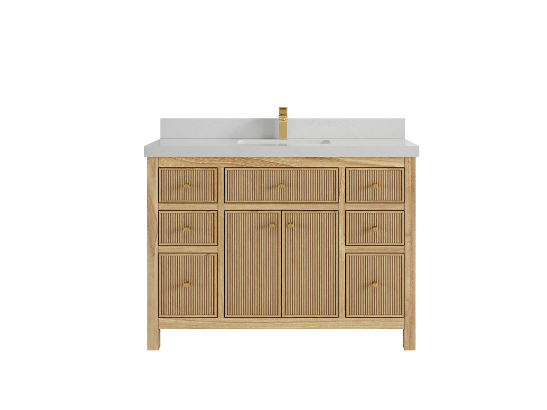 Sonoma Teak Wood 48 in. W x 22 in. D Single Sink Bathroom Vanity