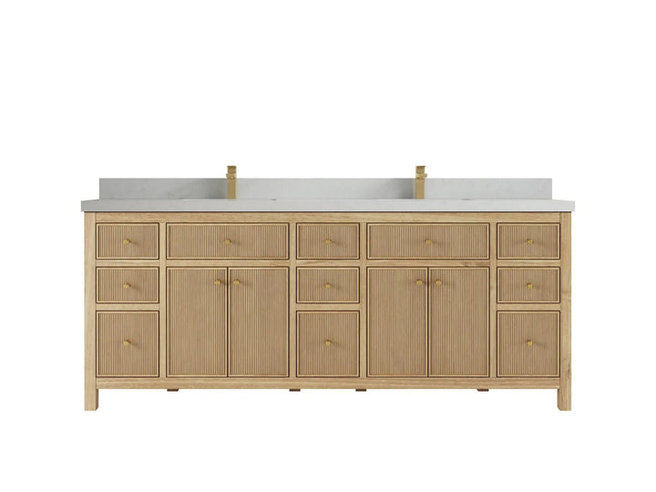 Sonoma Teak Wood 84 in. W x 22 in. D Double Sink Bathroom Vanity - photo 14