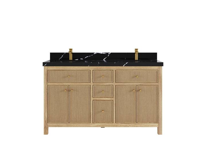 Sonoma Teak Wood 60 in. W x 22 in. D Double Sink Bathroom Vanity - photo 24
