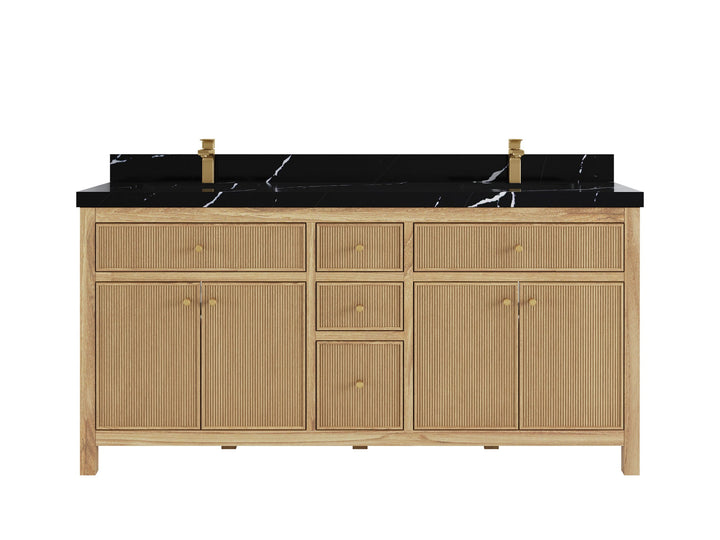 Sonoma Teak Wood 72 in. W x 22 in. D Double Sink Bathroom Vanity - photo 7