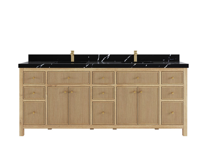 Sonoma Teak Wood 84 in. W x 22 in. D Double Sink Bathroom Vanity - photo 7