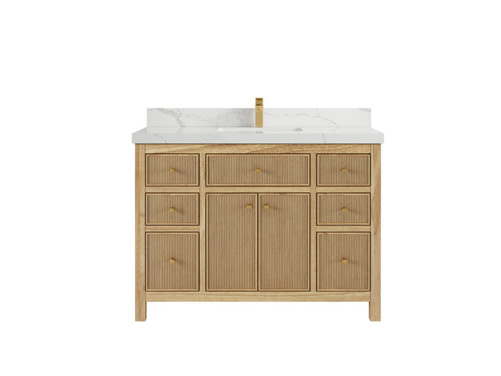 Sonoma Teak Wood 48 in. W x 22 in. D Single Sink Bathroom Vanity - photo 8
