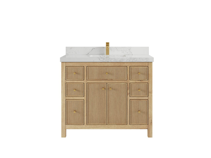 Sonoma Teak Wood 42 in. W x 22 in. D Single Sink Bathroom Vanity - photo 10