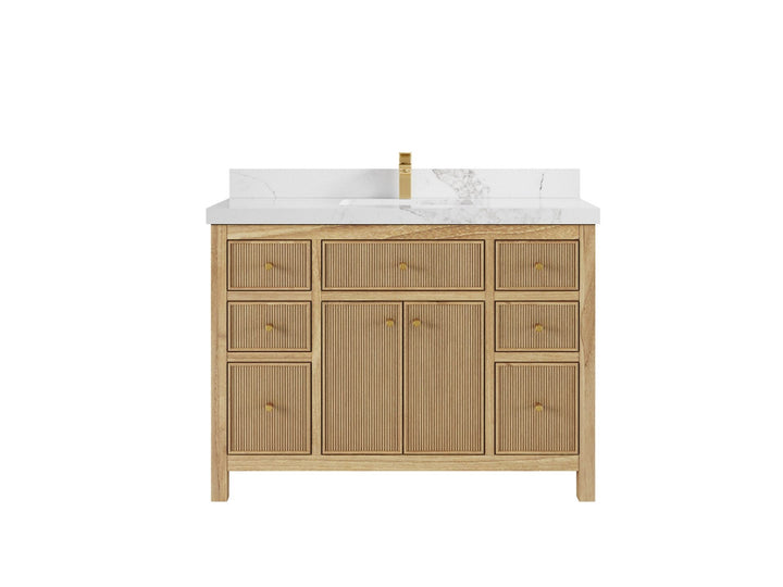 Sonoma Teak Wood 48 in. W x 22 in. D Single Sink Bathroom Vanity - photo 9