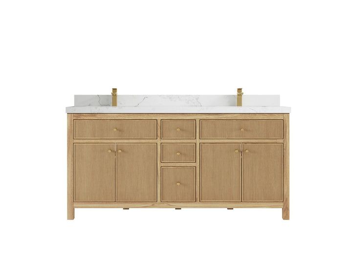 Sonoma Teak Wood 72 in. W x 22 in. D Double Sink Bathroom Vanity - photo 9