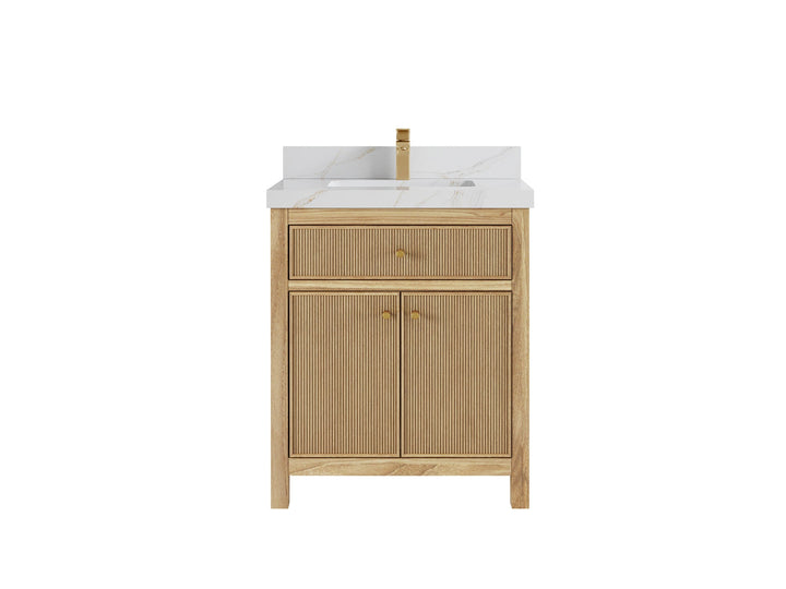Sonoma Teak Wood 30 in. W x 22 in. D Single Sink Bathroom Vanity - photo 12