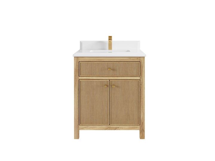 Sonoma Teak Wood 30 in. W x 22 in. D Single Sink Bathroom Vanity - photo 17