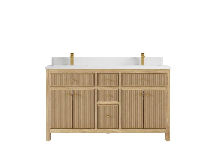 Sonoma Teak Wood 60 in. W x 22 in. D Double Sink Bathroom Vanity - photo 15