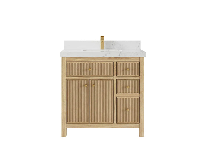 Sonoma Teak Wood 36 in. W x 22 in. D Center Sink Bathroom Vanity - photo 17