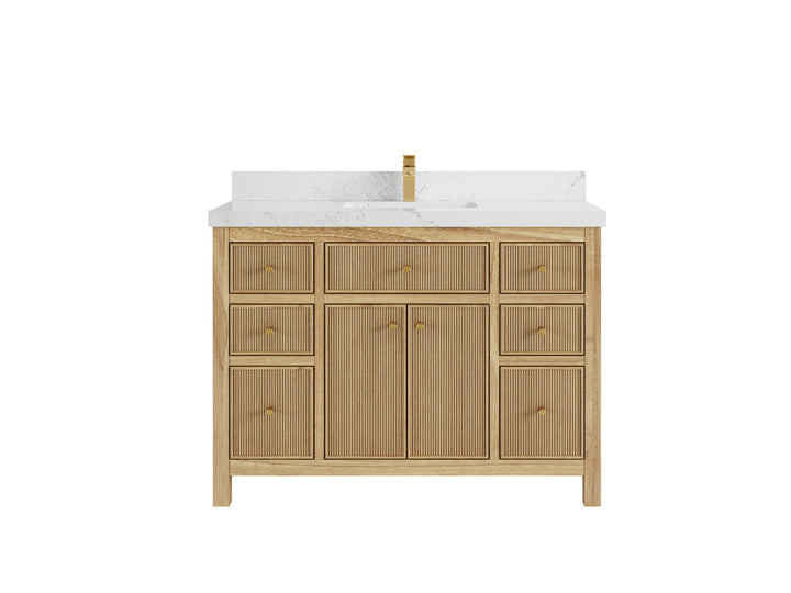 Sonoma Teak Wood 48 in. W x 22 in. D Single Sink Bathroom Vanity - photo 13