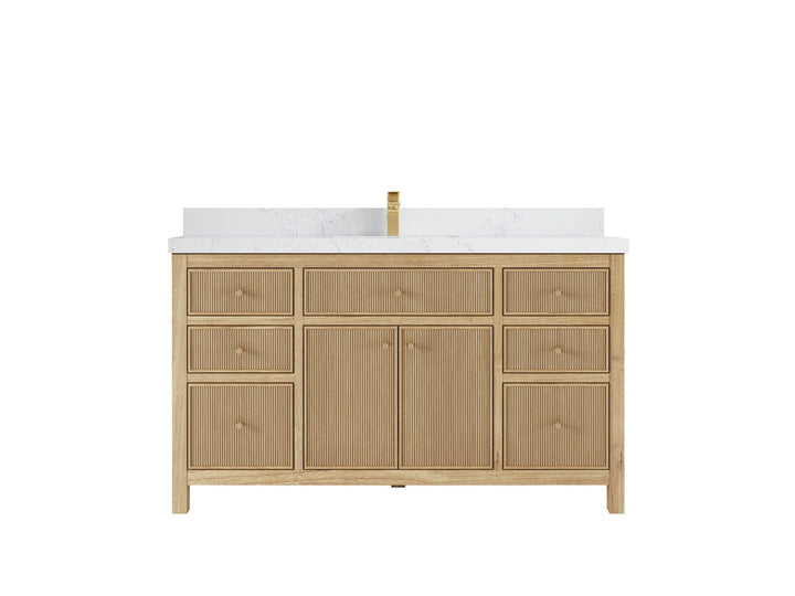 Sonoma Teak Wood 60 in. W x 22 in. D Single Sink Bathroom Vanity - photo 18
