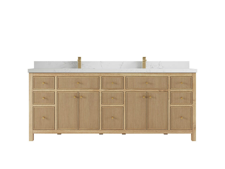 Sonoma Teak Wood 84 in. W x 22 in. D Double Sink Bathroom Vanity - photo 18