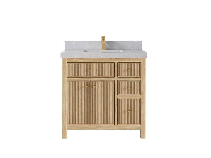 Sonoma Teak Wood 36 in. W x 22 in. D Center Sink Bathroom Vanity - photo 18