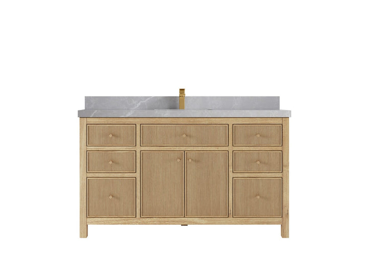 Sonoma Teak Wood 60 in. W x 22 in. D Single Sink Bathroom Vanity - photo 19