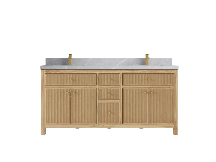Sonoma Teak Wood 72 in. W x 22 in. D Double Sink Bathroom Vanity - photo 19