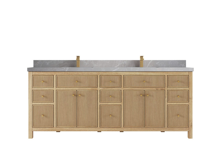 Sonoma Teak Wood 84 in. W x 22 in. D Double Sink Bathroom Vanity - photo 19