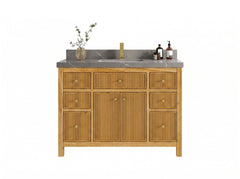 Sonoma Reeded Teak Wood 48 in. W x 22 in. D Single Sink Bathroom Vanity - photo 18