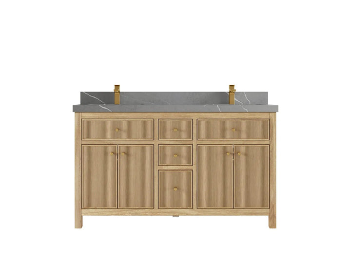 Sonoma Teak Wood 60 in. W x 22 in. D Double Sink Bathroom Vanity - photo 18