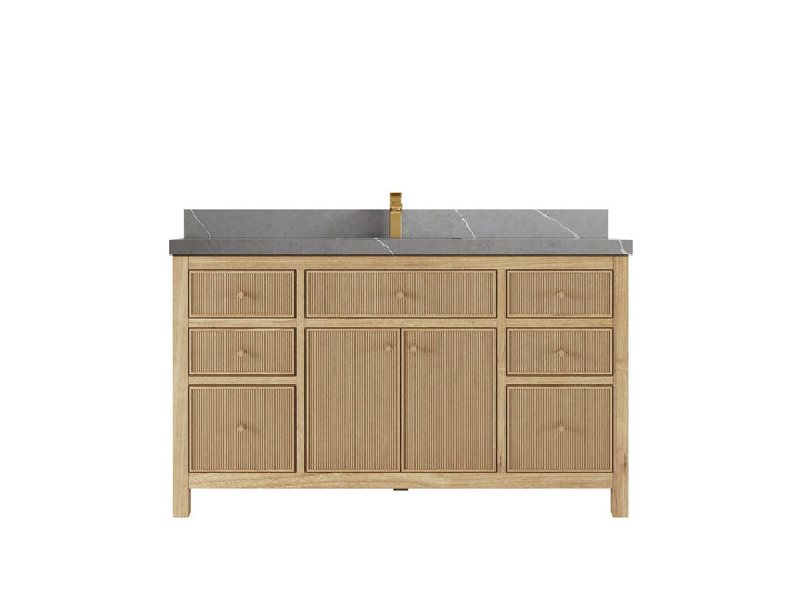 Sonoma Teak Wood 60 in. W x 22 in. D Single Sink Bathroom Vanity - photo 20