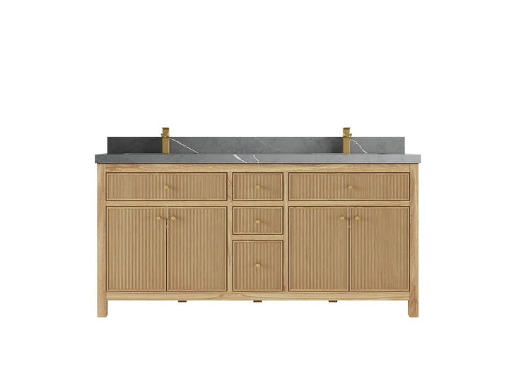 Sonoma Teak Wood 72 in. W x 22 in. D Double Sink Bathroom Vanity - photo 20