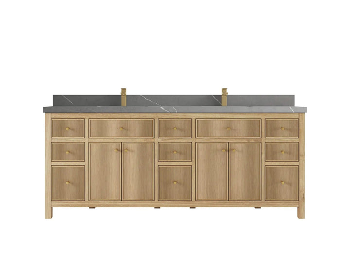 Sonoma Teak Wood 84 in. W x 22 in. D Double Sink Bathroom Vanity - photo 20