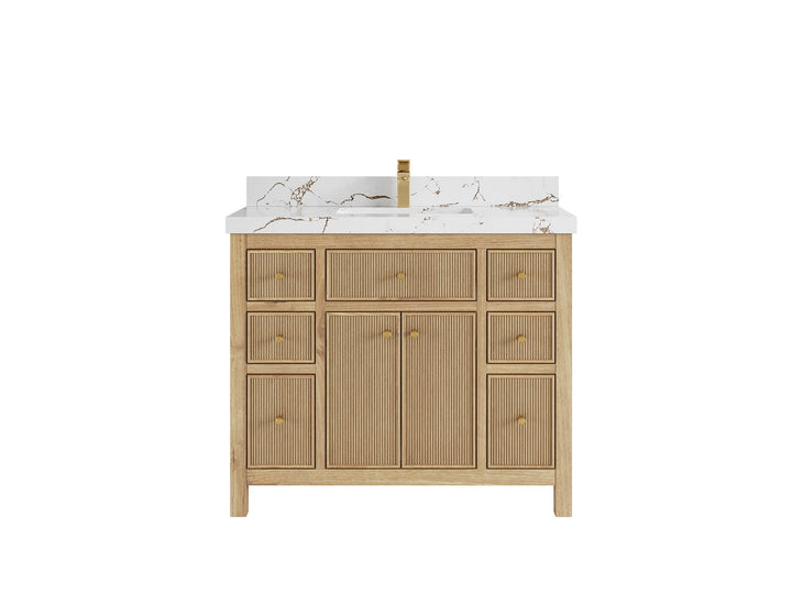 Sonoma Teak Wood 42 in. W x 22 in. D Single Sink Bathroom Vanity - photo 20
