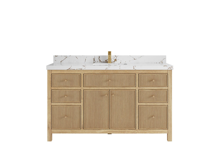 Sonoma Teak Wood 60 in. W x 22 in. D Single Sink Bathroom Vanity - photo 21