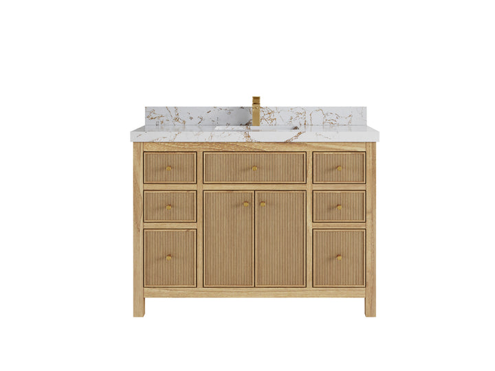 Sonoma Teak Wood 48 in. W x 22 in. D Single Sink Bathroom Vanity - photo 26