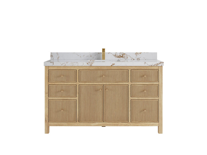 Sonoma Teak Wood 60 in. W x 22 in. D Single Sink Bathroom Vanity - photo 22