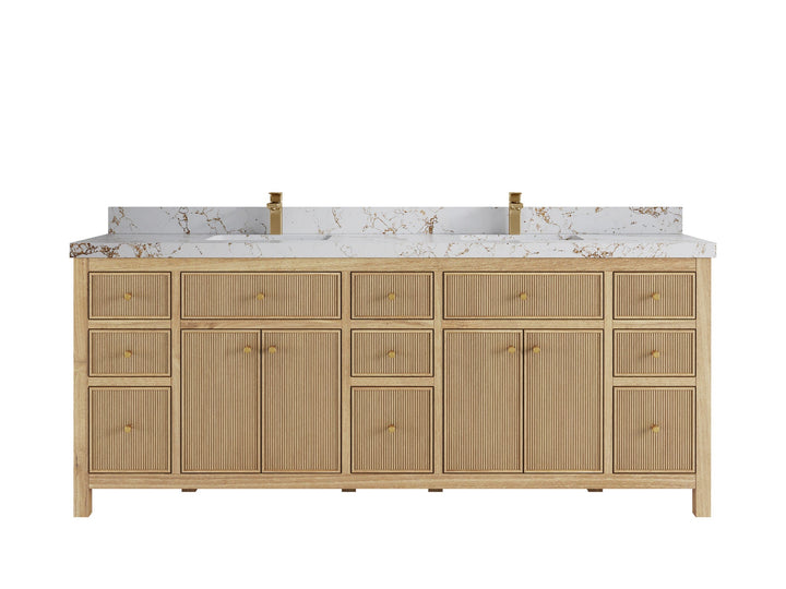 Sonoma Teak Wood 84 in. W x 22 in. D Double Sink Bathroom Vanity - photo 22