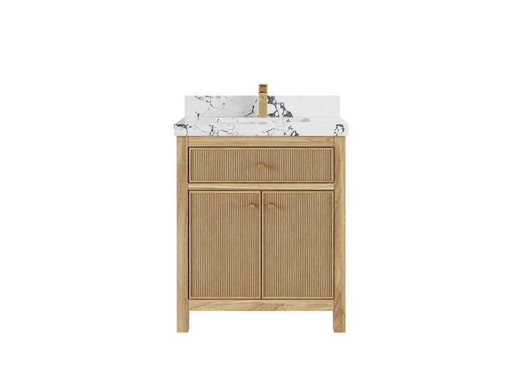 Sonoma Teak Wood 30 in. W x 22 in. D Single Sink Bathroom Vanity - photo 23