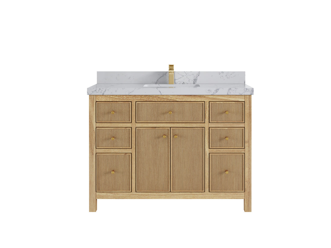 Sonoma Teak Wood 48 in. W x 22 in. D Single Sink Bathroom Vanity