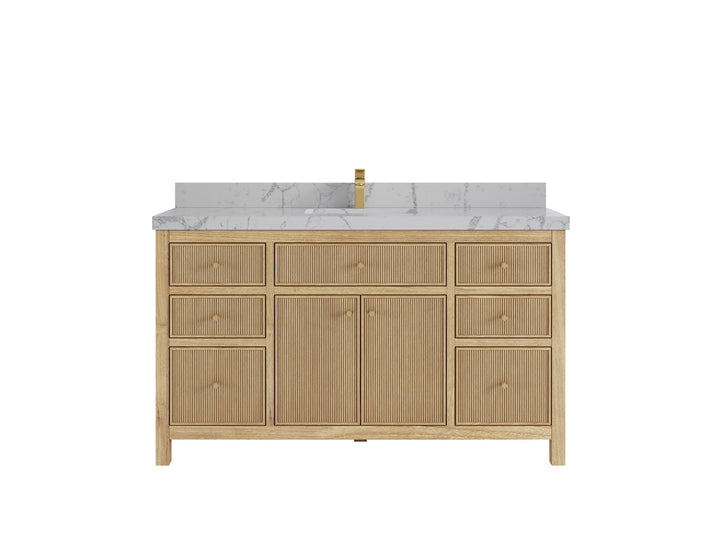 Sonoma Teak Wood 60 in. W x 22 in. D Single Sink Bathroom Vanity - photo 24