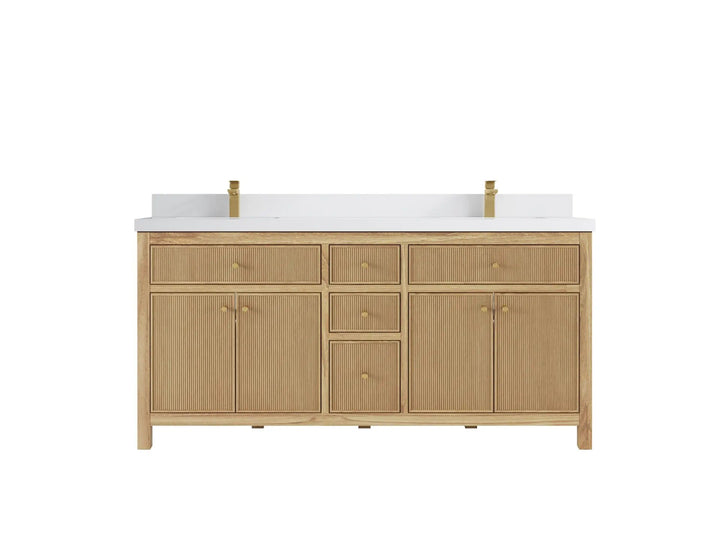 Sonoma Teak Wood 72 in. W x 22 in. D Double Sink Bathroom Vanity - photo 24