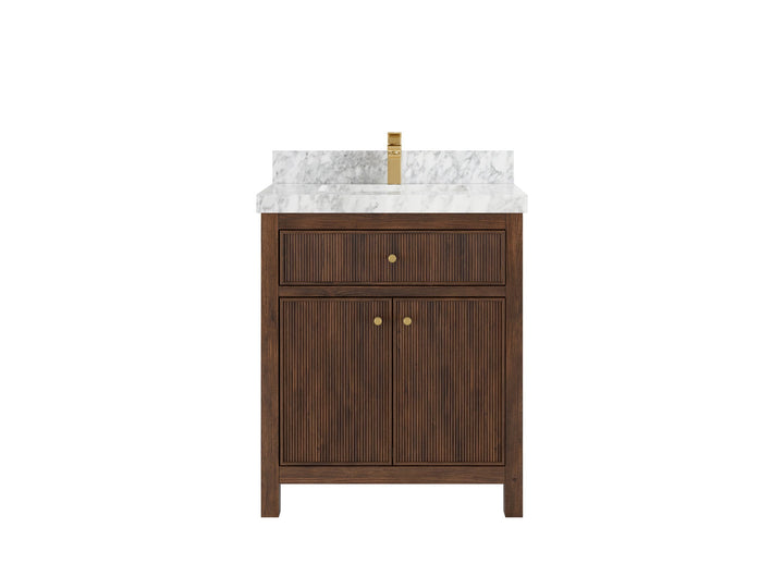 Sonoma Teak Wood 30 in. W x 22 in. D Single Sink Bathroom Vanity - photo 13
