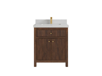 Sonoma Teak Wood 30 in. W x 22 in. D Single Sink Bathroom Vanity