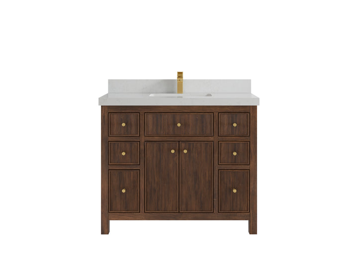 Sonoma Teak Wood 42 in. W x 22 in. D Single Sink Bathroom Vanity - photo 14