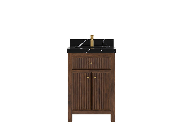 Sonoma Teak Wood 24 in. W x 22 in. D Single Sink Bathroom Vanity - photo 7