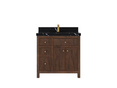 Sonoma Reeded Teak Wood 36 in. W x 22 in. D with Center Sink Premium Bathroom Vanity - photo 6