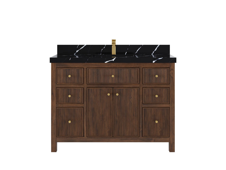 Sonoma Teak Wood 48 in. W x 22 in. D Single Sink Bathroom Vanity - photo 7