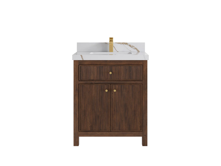 Sonoma Teak Wood 30 in. W x 22 in. D Single Sink Bathroom Vanity - photo 8