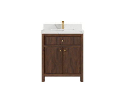 Sonoma Teak Wood 30 in. W x 22 in. D Single Sink Bathroom Vanity