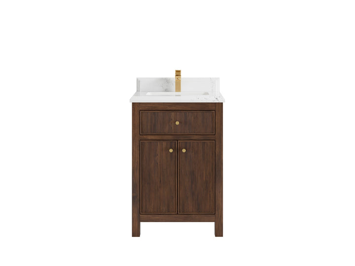 Sonoma Teak Wood 24 in. W x 22 in. D Single Sink Bathroom Vanity - photo 16