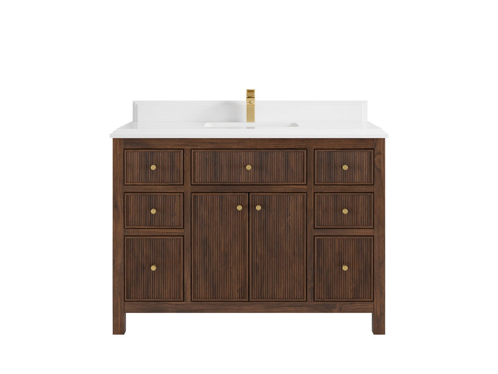Sonoma Teak Wood 48 in. W x 22 in. D Single Sink Bathroom Vanity - photo 17