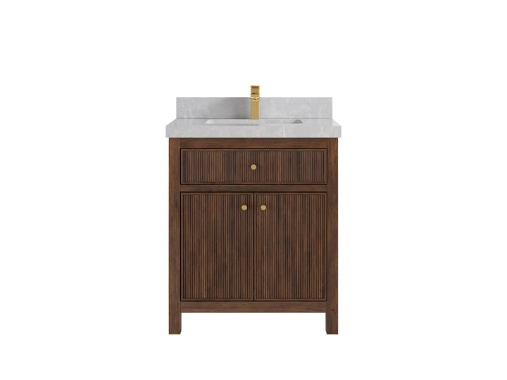 Sonoma Teak Wood 30 in. W x 22 in. D Single Sink Bathroom Vanity - photo 19