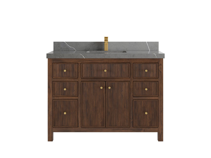 Sonoma Teak Wood 48 in. W x 22 in. D Single Sink Bathroom Vanity - photo 19