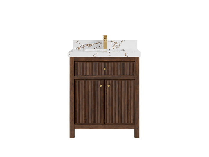 Sonoma Teak Wood 30 in. W x 22 in. D Single Sink Bathroom Vanity - photo 21