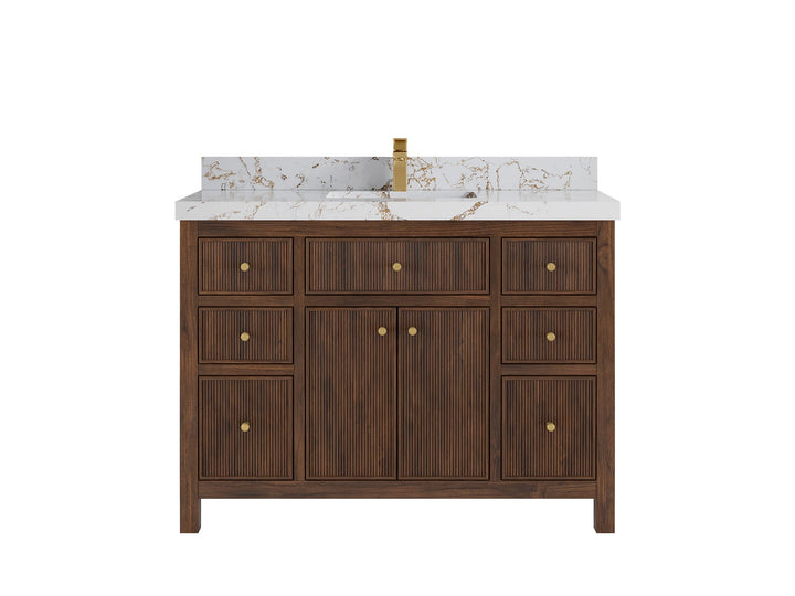 Sonoma Teak Wood 48 in. W x 22 in. D Single Sink Bathroom Vanity - photo 22