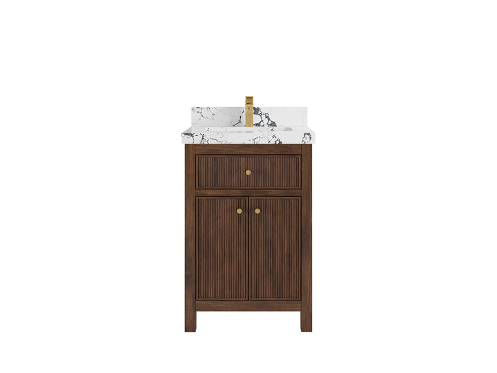 Sonoma Teak Wood 24 in. W x 22 in. D Single Sink Bathroom Vanity - photo 23