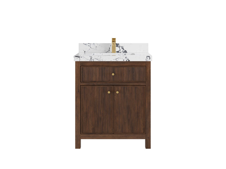Sonoma Teak Wood 30 in. W x 22 in. D Single Sink Bathroom Vanity - photo 23